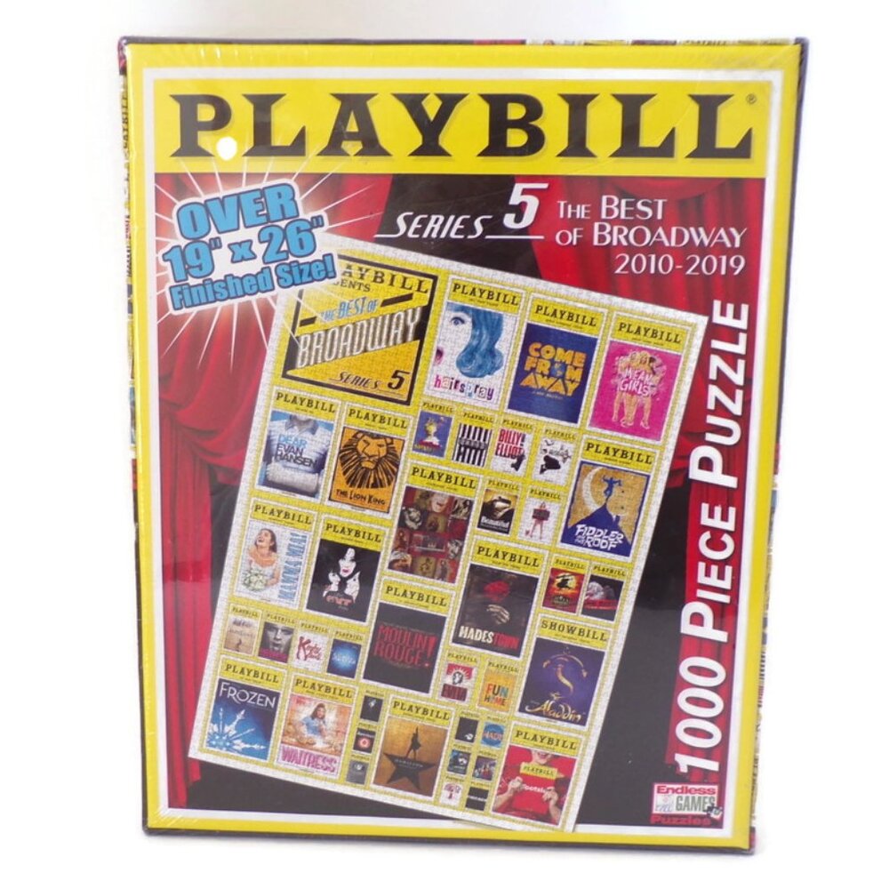 Broadway Playbill Covers 1000 Pc Puzzle Series 5 of The Best Broadway 2010-2019